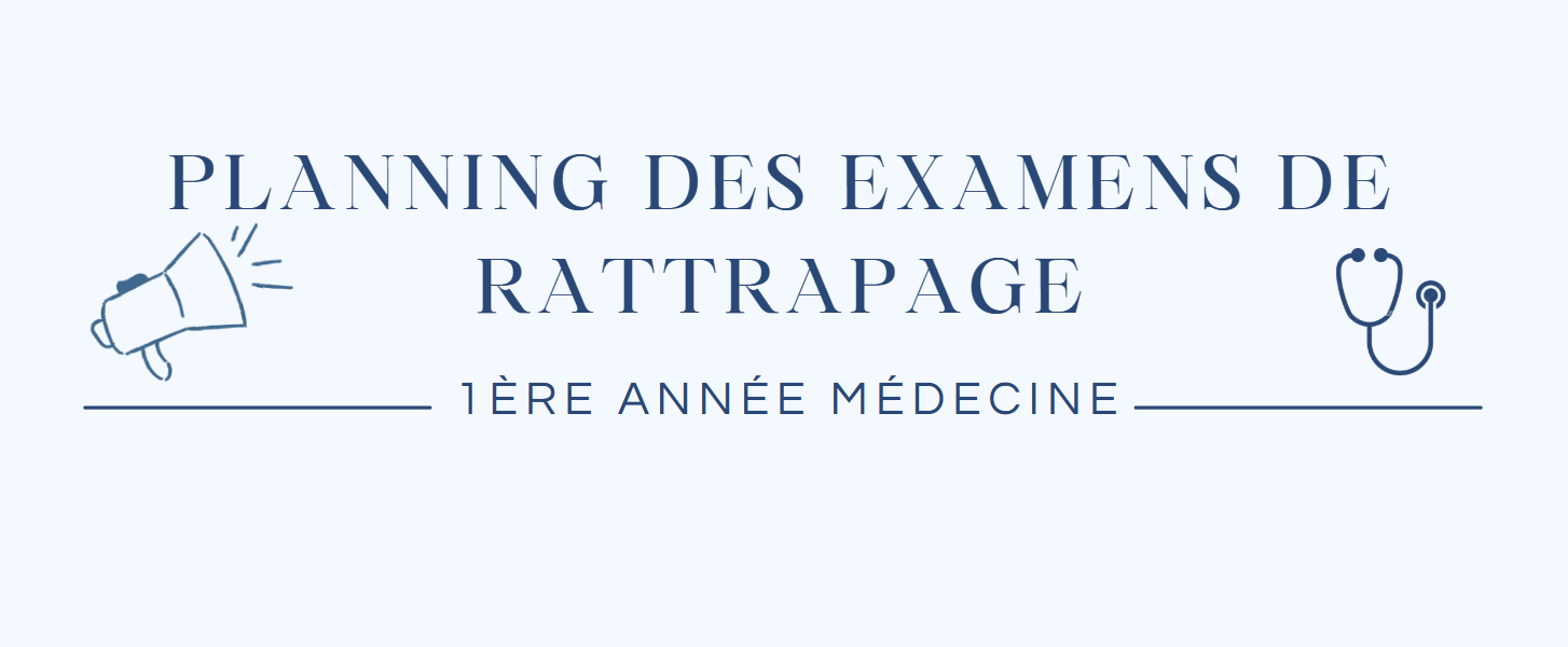 📢 Avis aux étudiants – planning des examens de rattrapage 📢