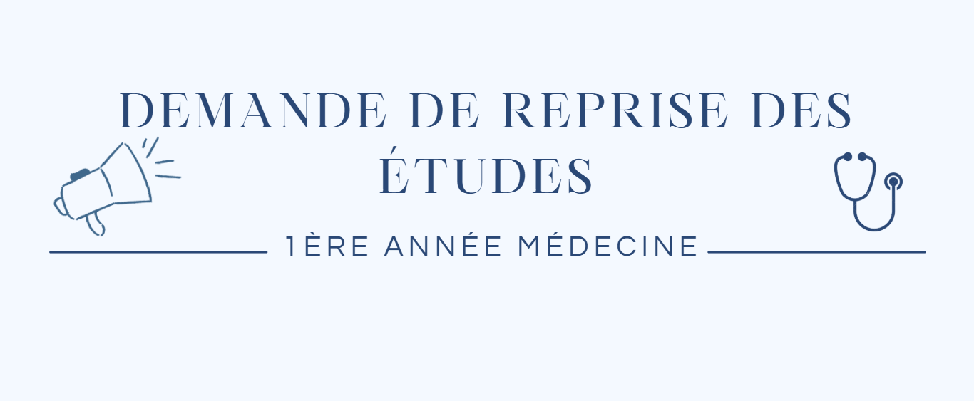 Demande de reprise des études