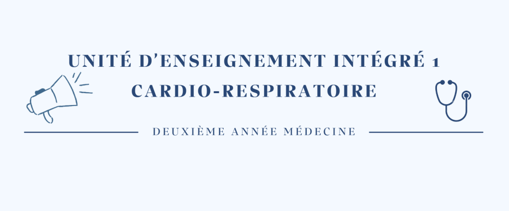 PLANNING DES COURS – Deuxième année Médecine – Unité d’enseignement intégré 1 Cardio-respiratoire