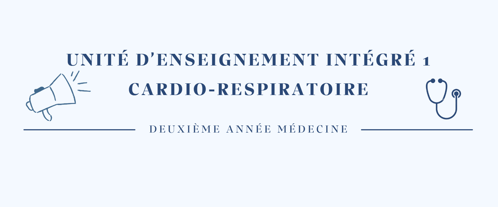 PLANNING DES COURS – Deuxième année Médecine – Unité d’enseignement intégré 1 Cardio-respiratoire